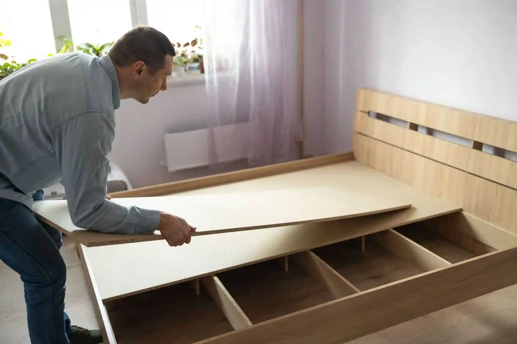 bed frame storage